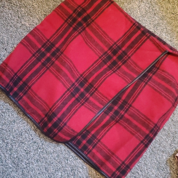 Buffalo Plaid Wrap Skirt - Picture 2 of 3